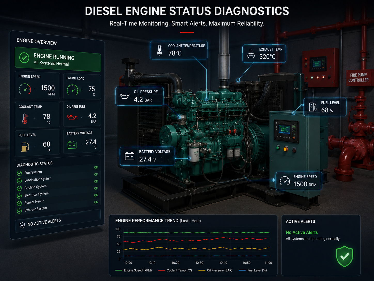 Diesel Engine Status Diagnostics
