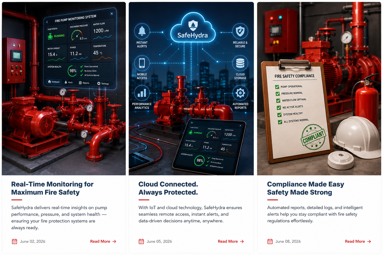 SafeHydra Fire Pump Room Monitoring